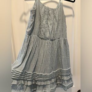 Spaghetti strap light blue dress in small